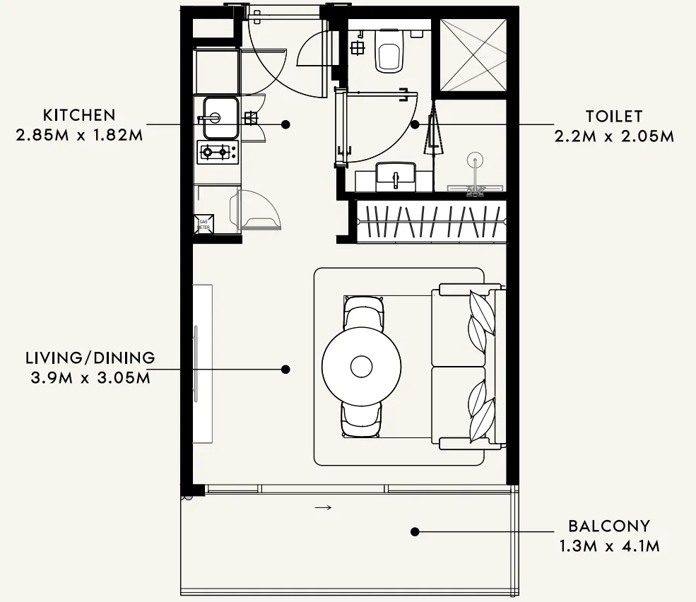 Azizi Azizi Milan floor plan