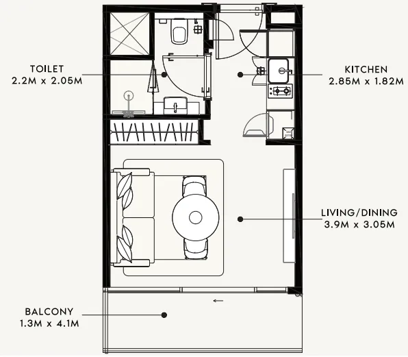 Azizi Azizi Milan floor plan