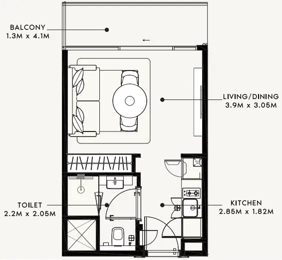 Azizi Azizi Milan floor plan
