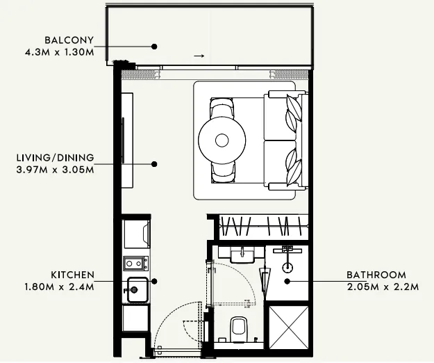Azizi Azizi Milan floor plan