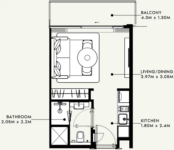 Azizi Azizi Milan floor plan