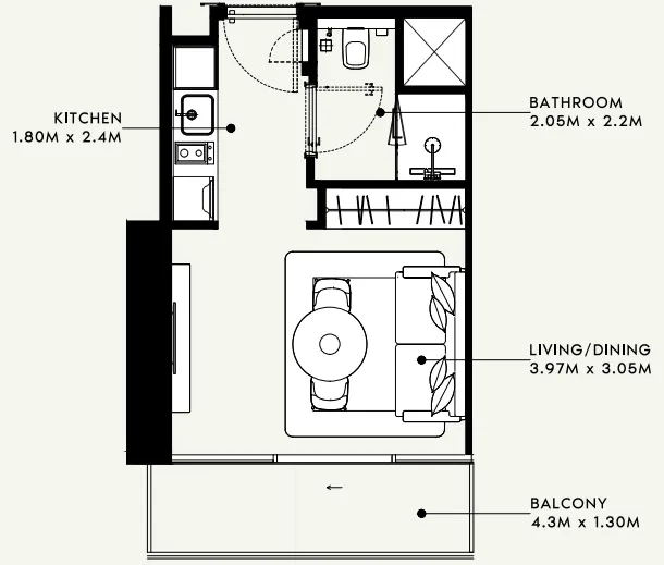Azizi Azizi Milan floor plan