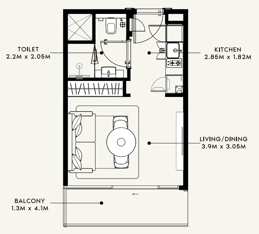 Azizi Azizi Milan floor plan