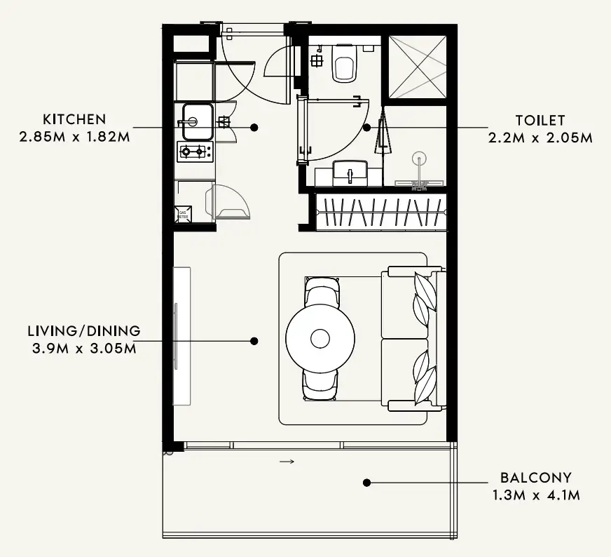 Azizi Azizi Milan floor plan