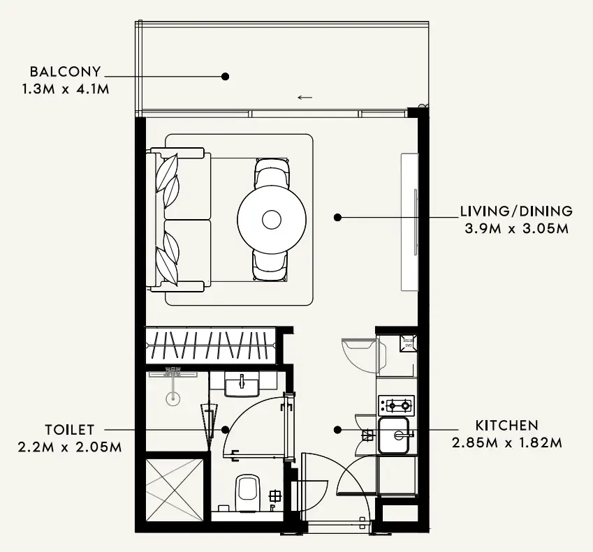 Azizi Azizi Milan floor plan
