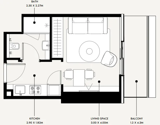 Azizi Azizi Milan floor plan