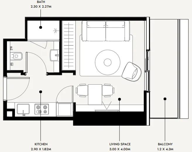 Azizi Azizi Milan floor plan