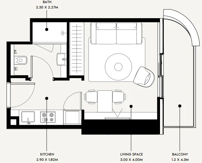 Azizi Azizi Milan floor plan