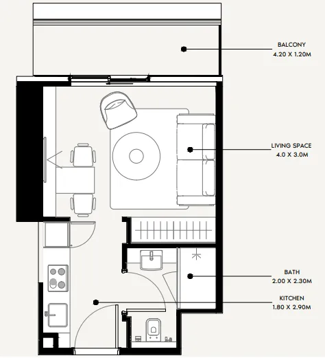 Azizi Azizi Milan floor plan