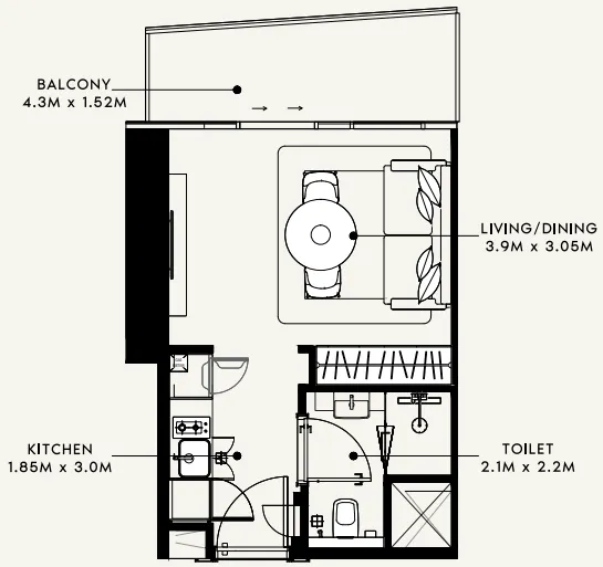 Azizi Azizi Milan floor plan