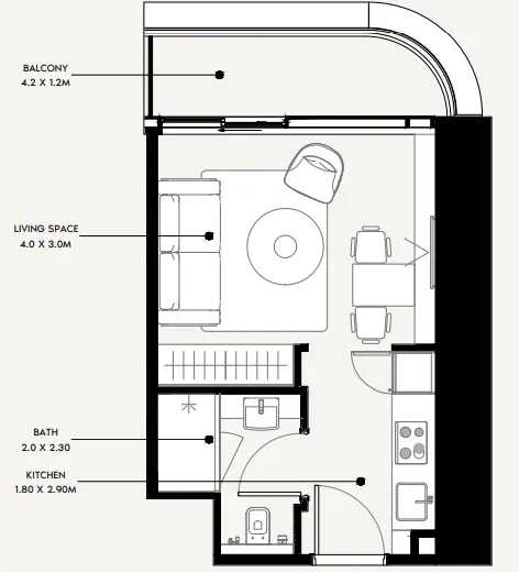 Azizi Azizi Milan floor plan