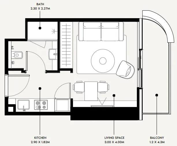 Azizi Azizi Milan floor plan