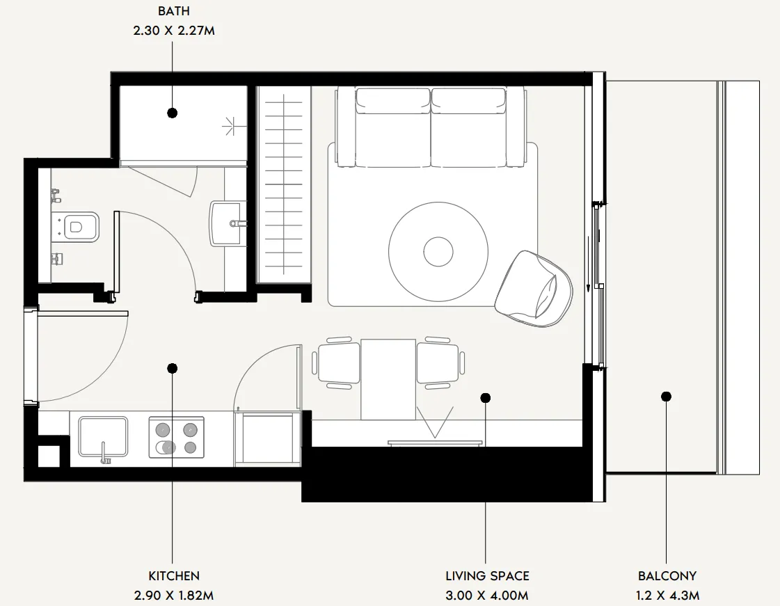 Azizi Azizi Milan floor plan
