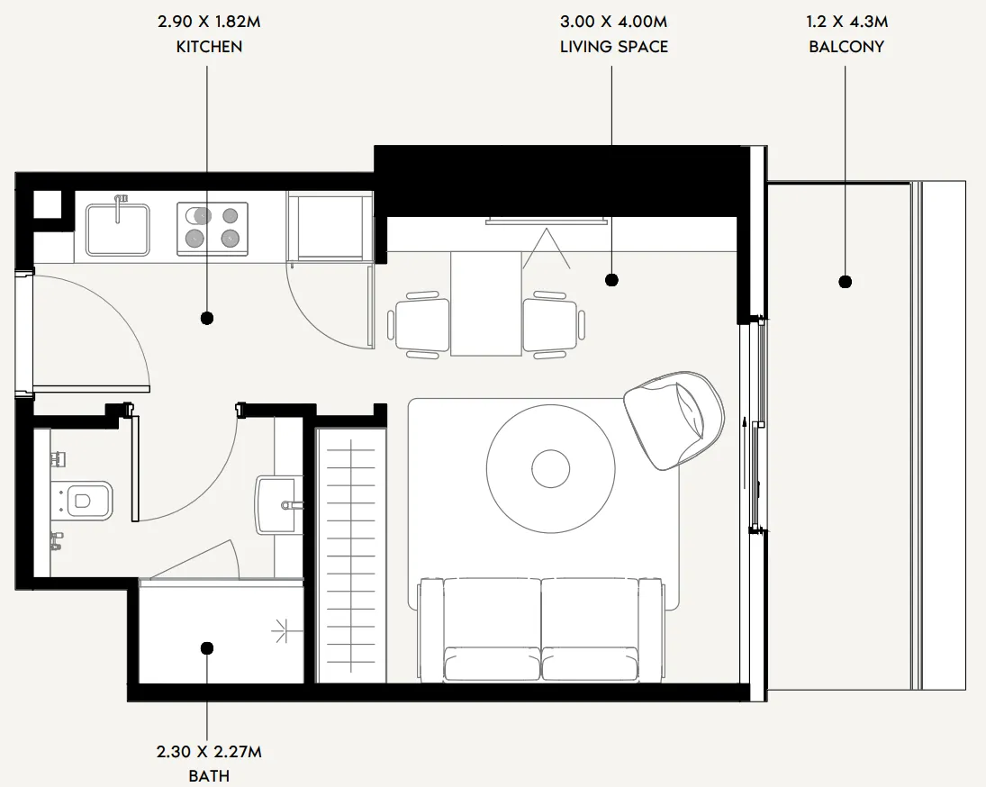 Azizi Azizi Milan floor plan