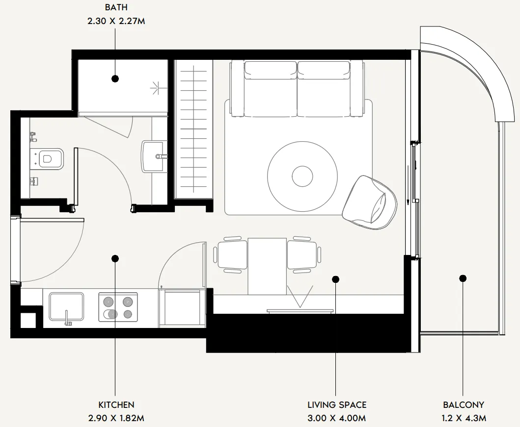 Azizi Azizi Milan floor plan