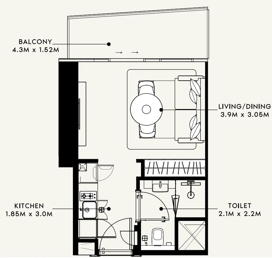 Azizi Azizi Milan floor plan