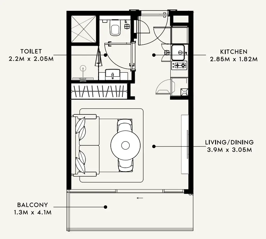 Azizi Azizi Milan floor plan