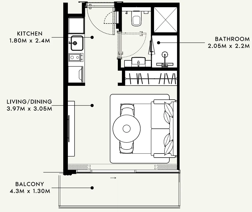 Azizi Azizi Milan floor plan
