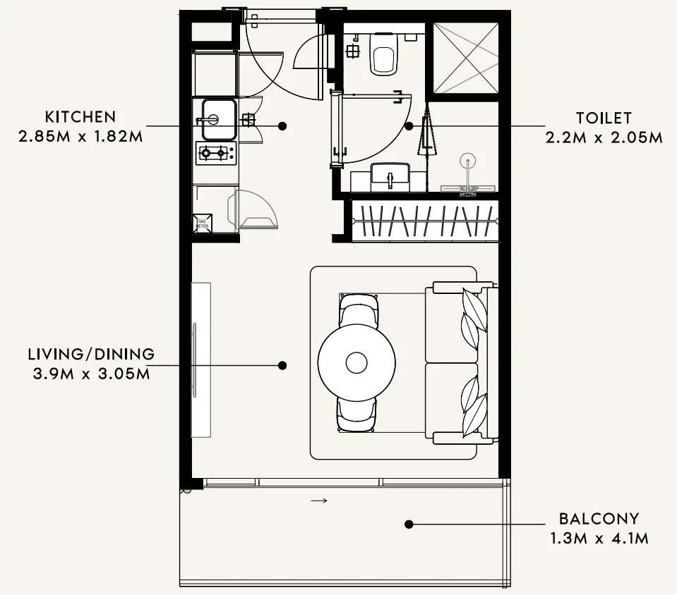 Azizi Azizi Milan floor plan