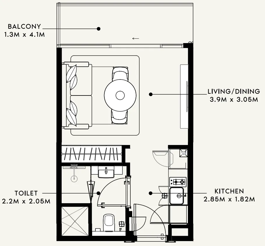 Azizi Azizi Milan floor plan