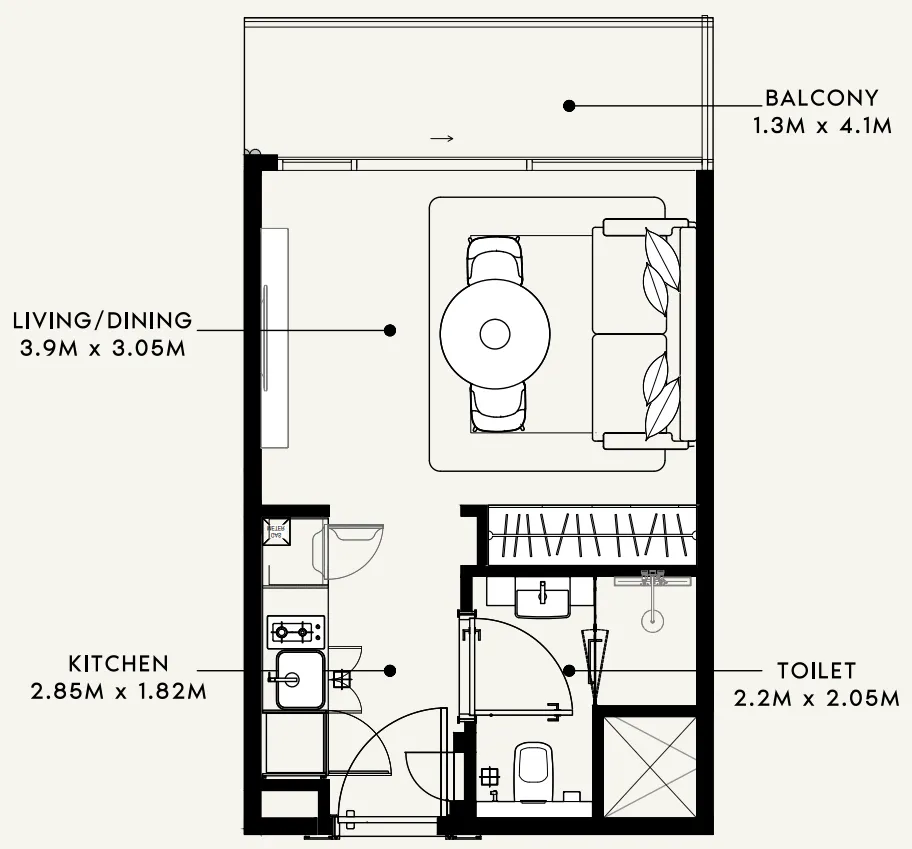 Azizi Azizi Milan floor plan