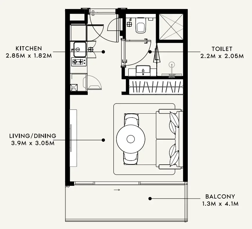 Azizi Azizi Milan floor plan