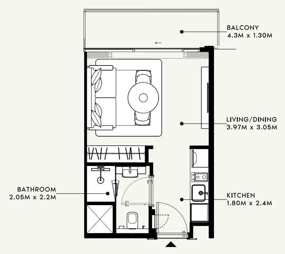 Azizi Azizi Milan floor plan