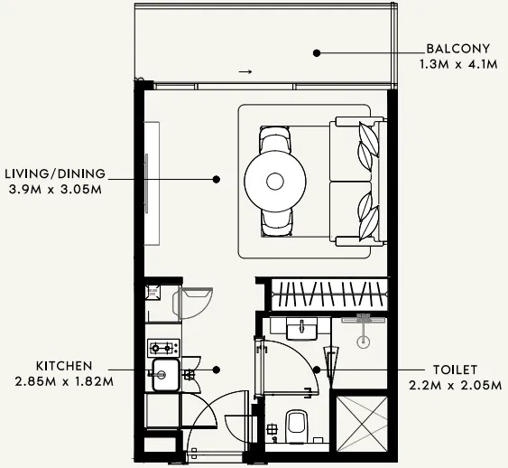 Azizi Azizi Milan floor plan