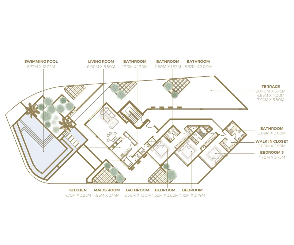 Azizi Azizi Mina floor plan