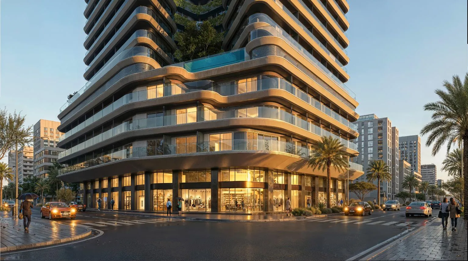 Exterior at Azizi Rose in Dubai