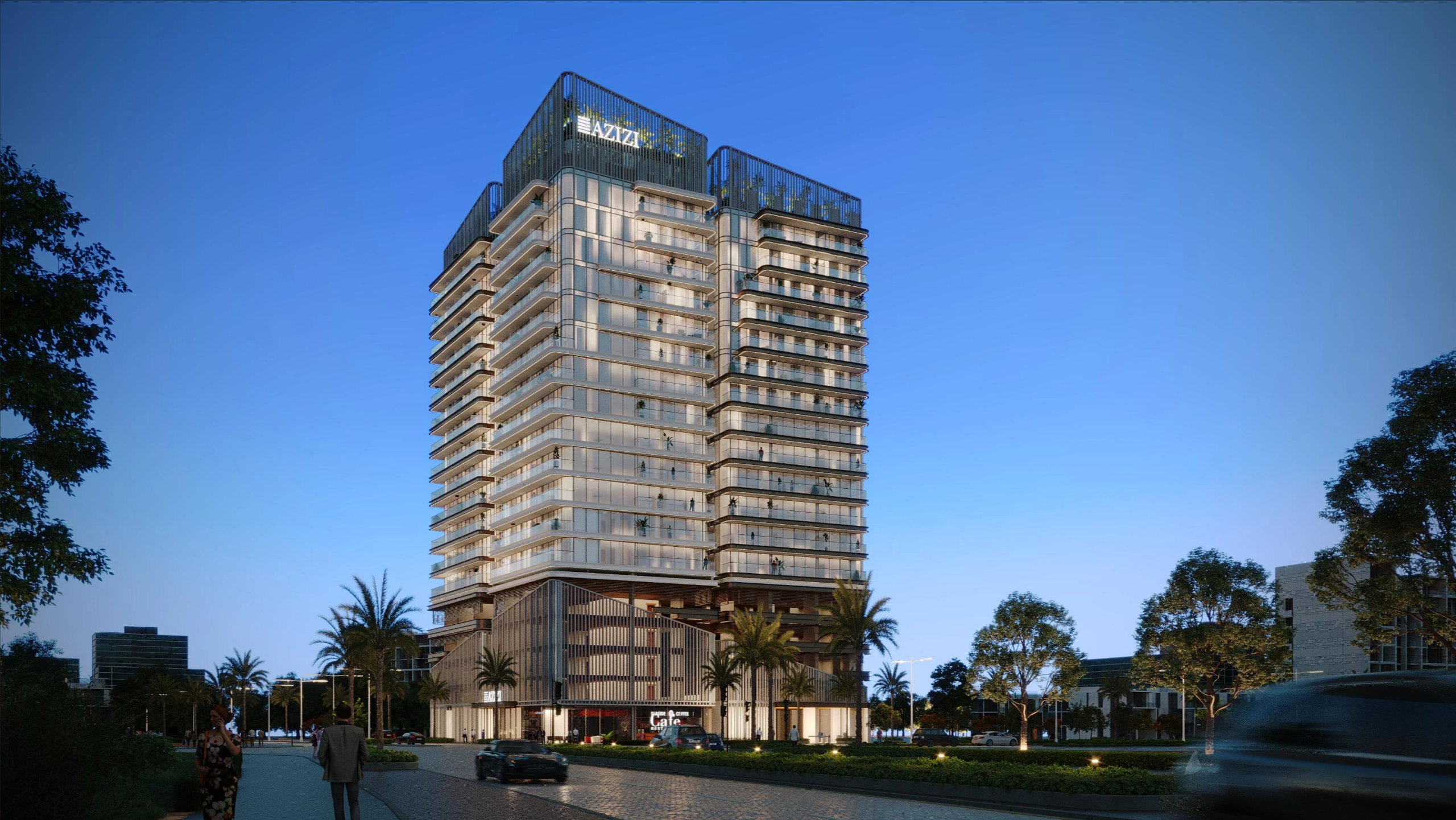 Exterior at Azizi Ruby in JVC (Jumeirah Village Circle) Dubai
