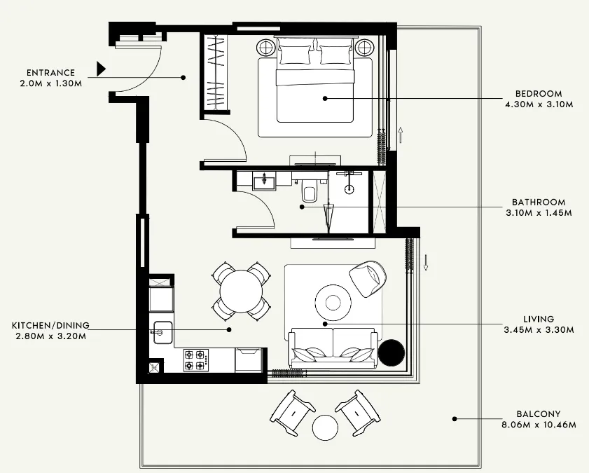 Azizi Azizi Venice floor plan