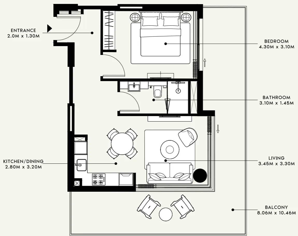 Azizi Azizi Venice floor plan