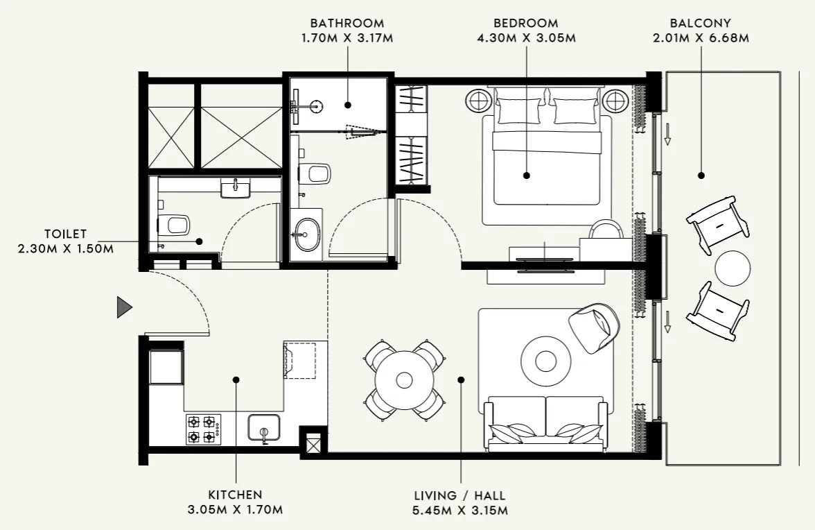Azizi Azizi Venice floor plan