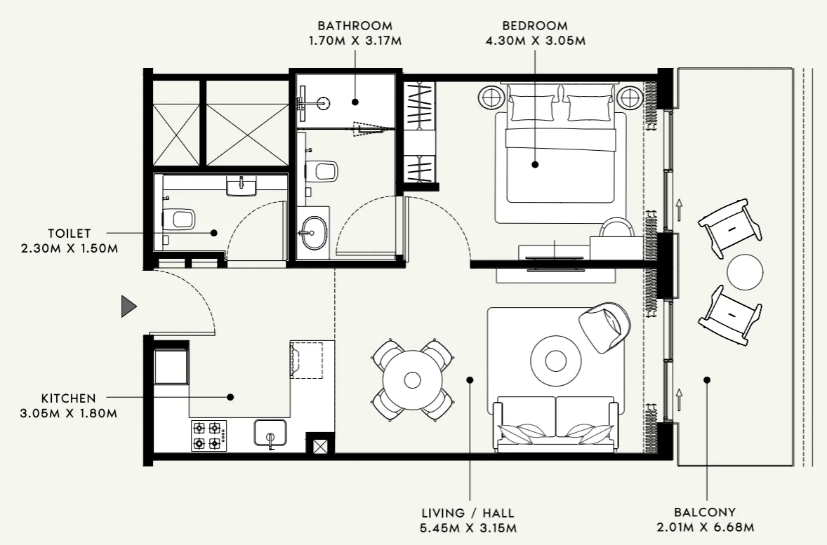 Azizi Azizi Venice floor plan