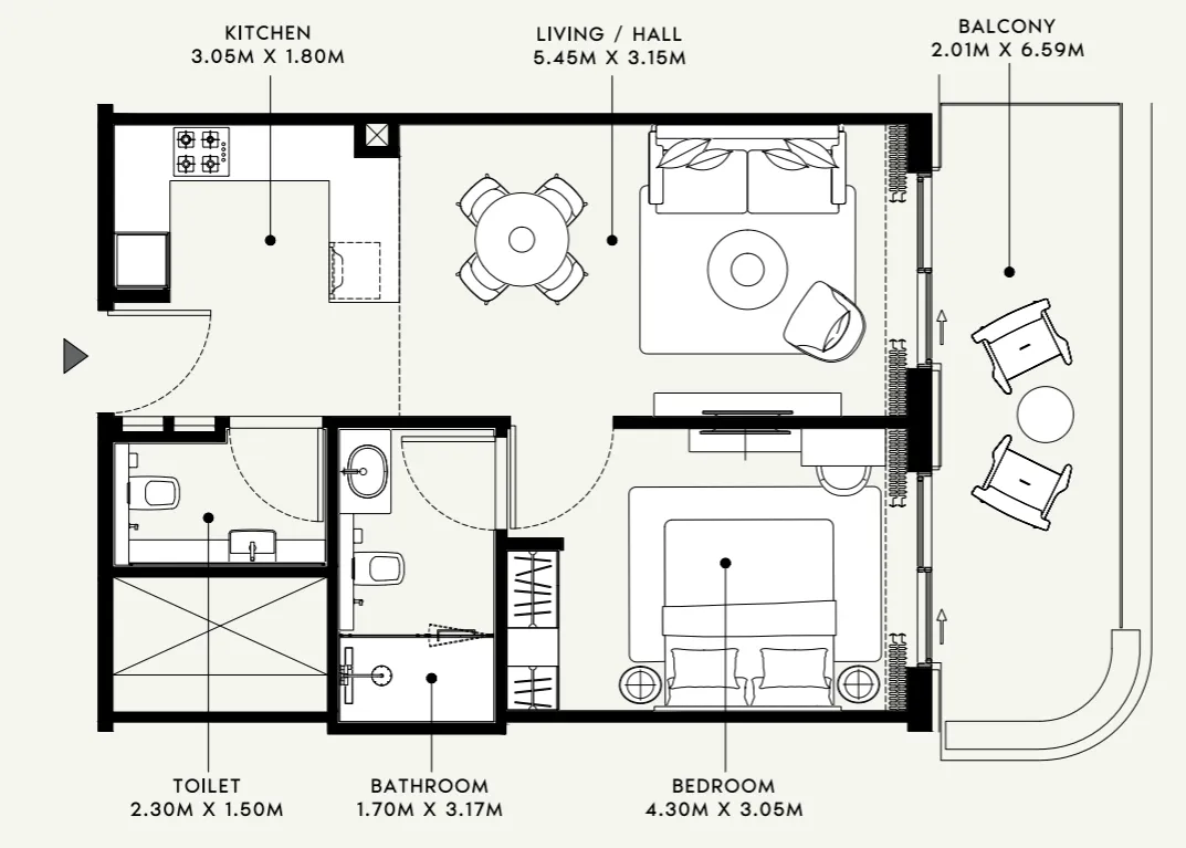 Azizi Azizi Venice floor plan