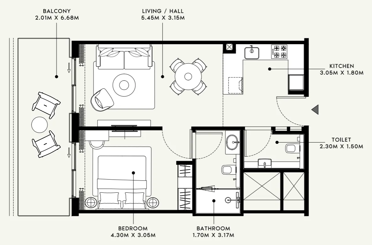 Azizi Azizi Venice floor plan