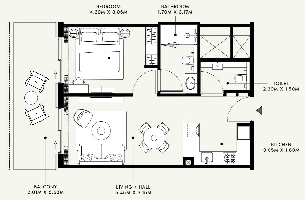 Azizi Azizi Venice floor plan