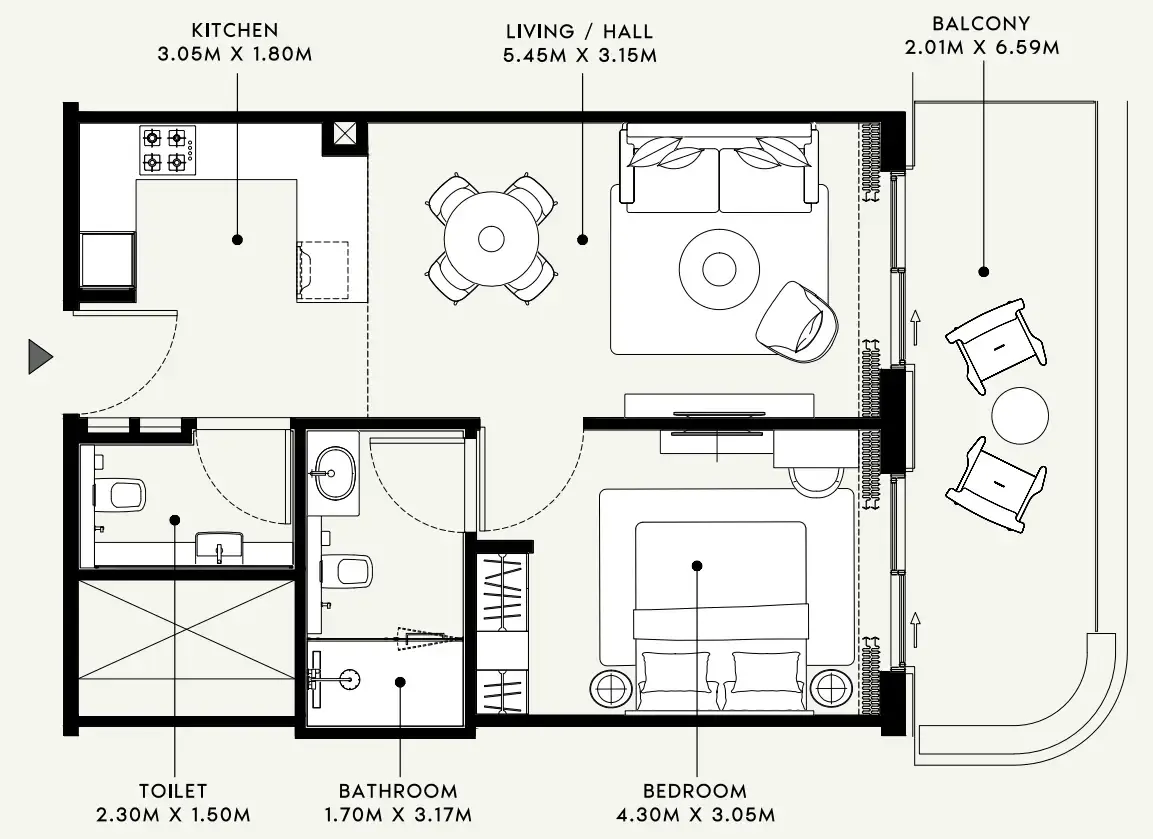 Azizi Azizi Venice floor plan