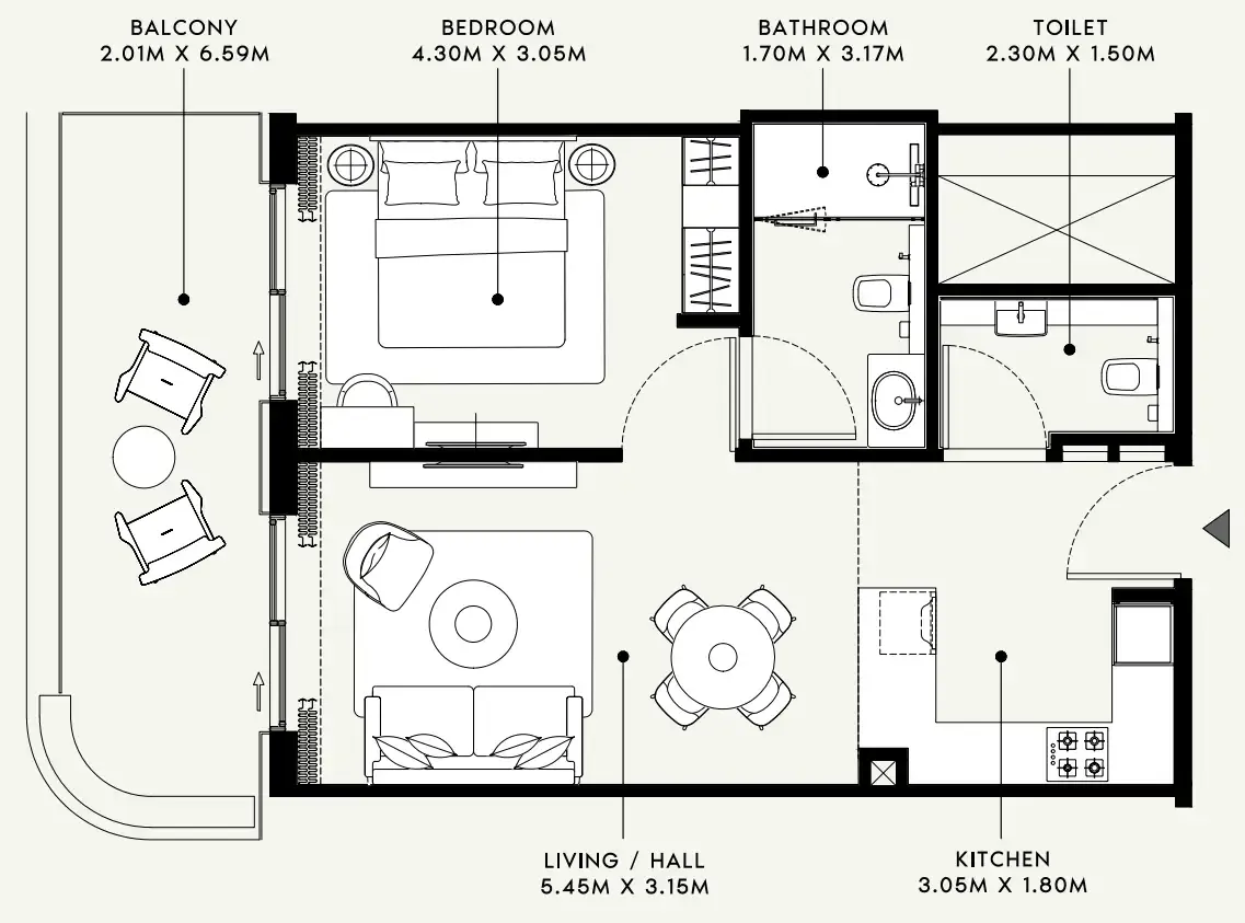 Azizi Azizi Venice floor plan