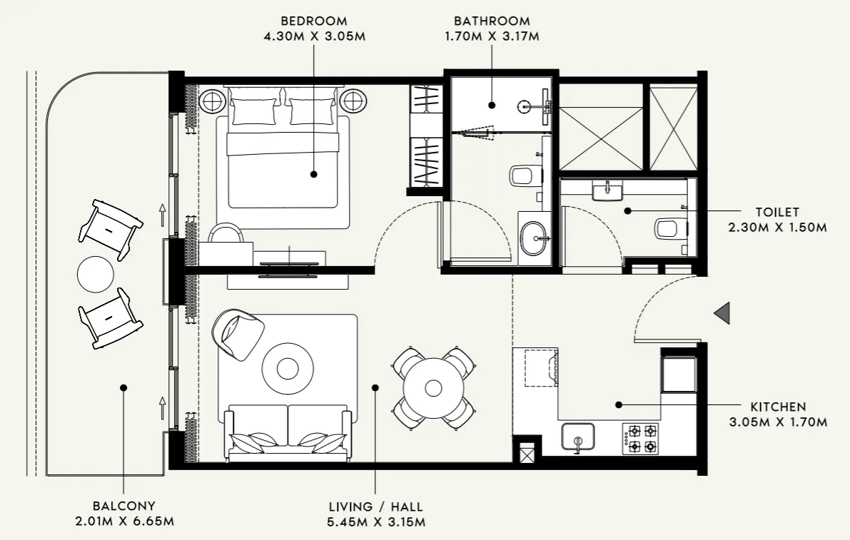 Azizi Azizi Venice floor plan