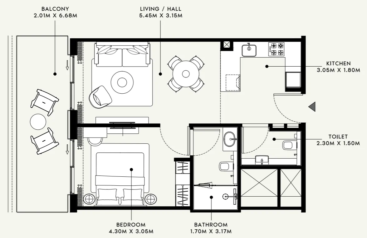 Azizi Azizi Venice floor plan