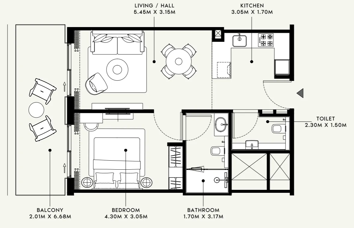 Azizi Azizi Venice floor plan