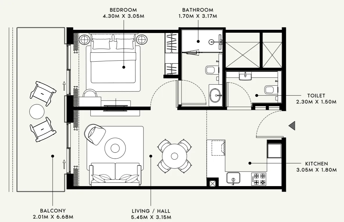 Azizi Azizi Venice floor plan
