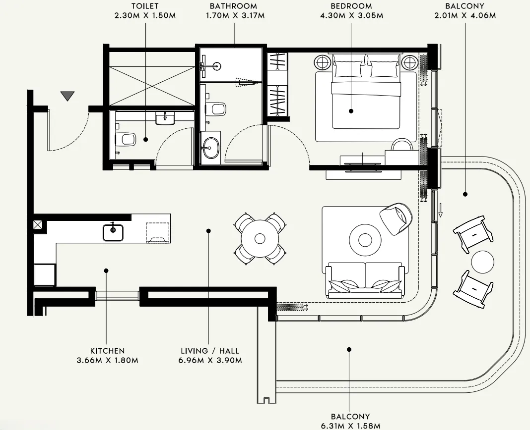 Azizi Azizi Venice floor plan
