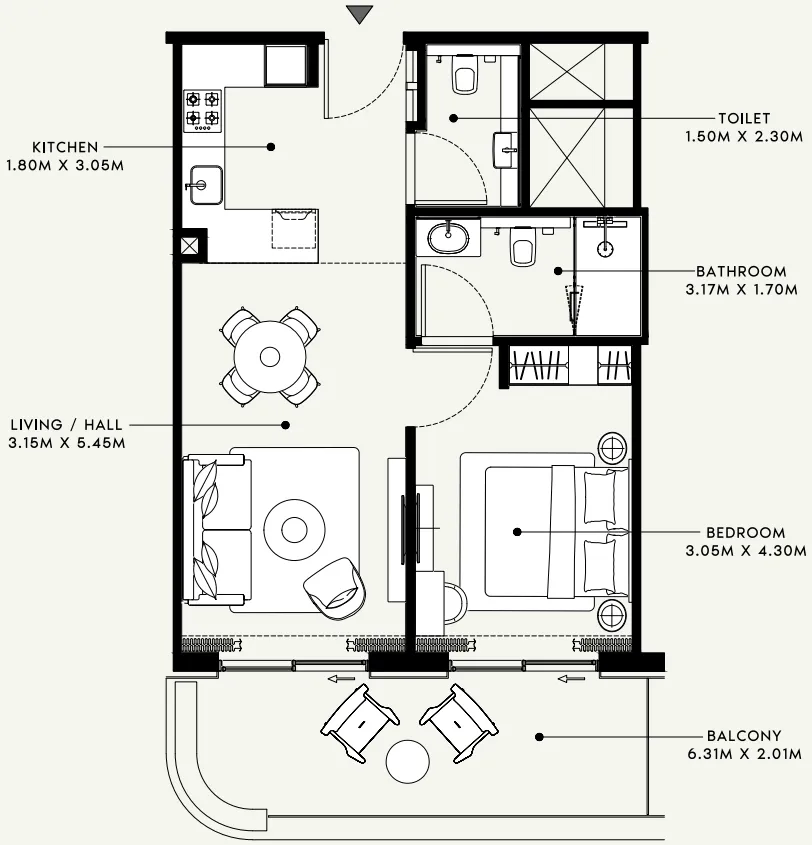 Azizi Azizi Venice floor plan
