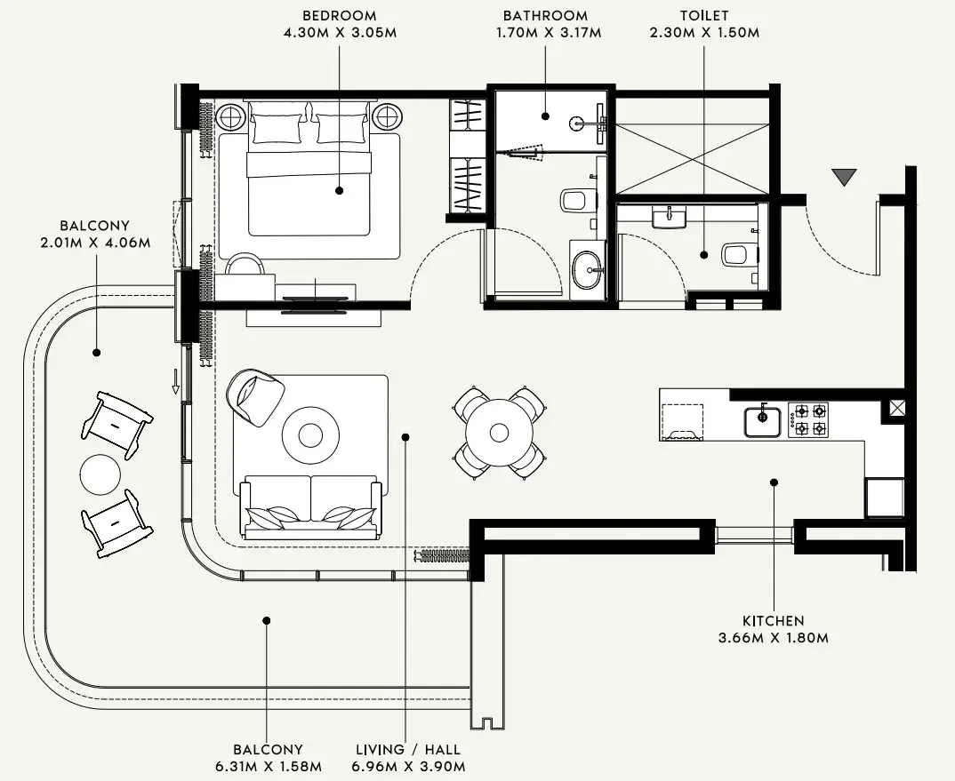 Azizi Azizi Venice floor plan