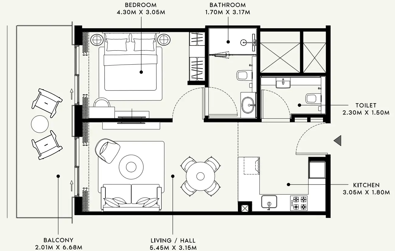 Azizi Azizi Venice floor plan