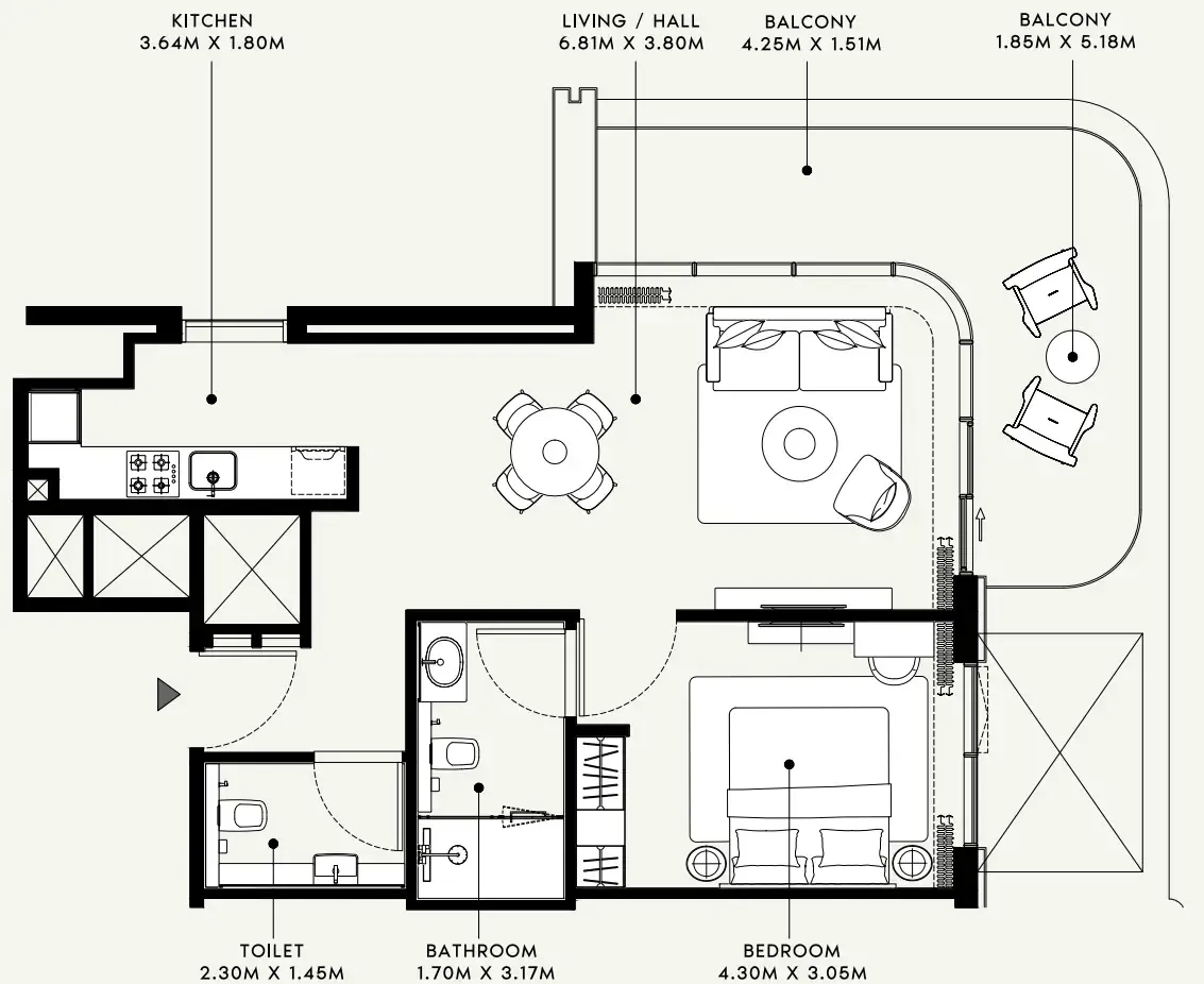 Azizi Azizi Venice floor plan