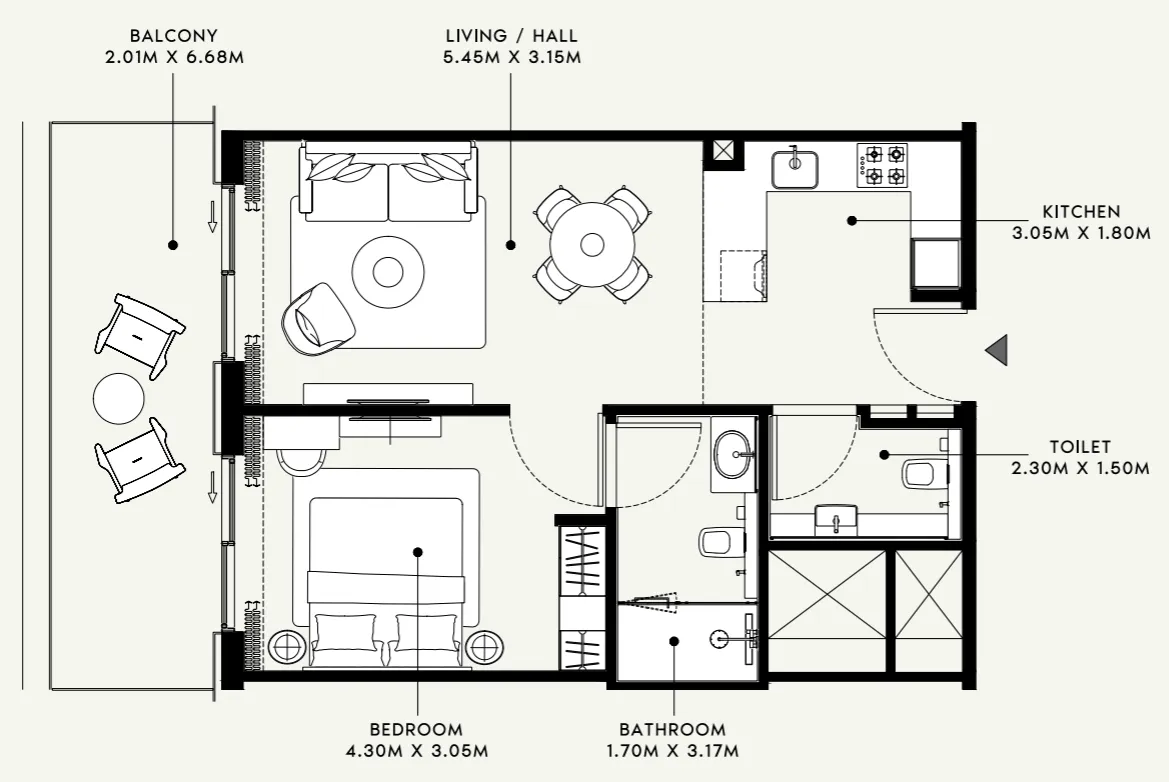 Azizi Azizi Venice floor plan